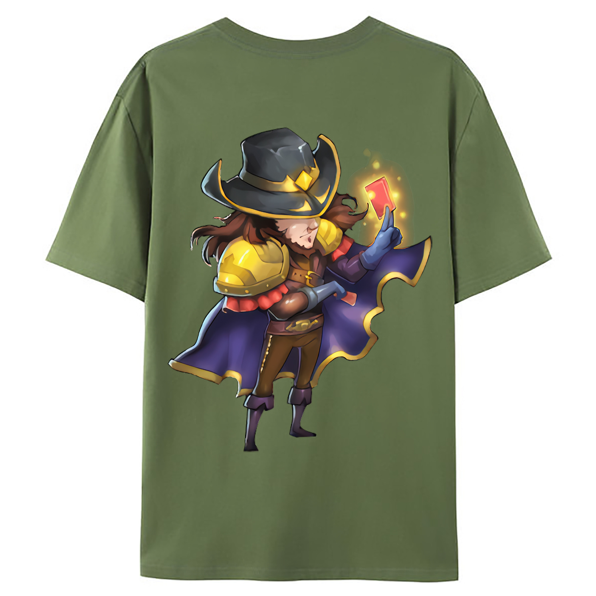 （画像用） リーグ・オブ・レジェンド League of Legends LOL 綿100％ メンズ半袖Tシャツ（バックプリント） 通気性
